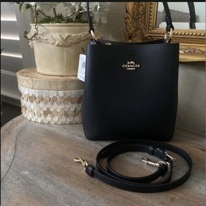 Coach small town bucket bag in black